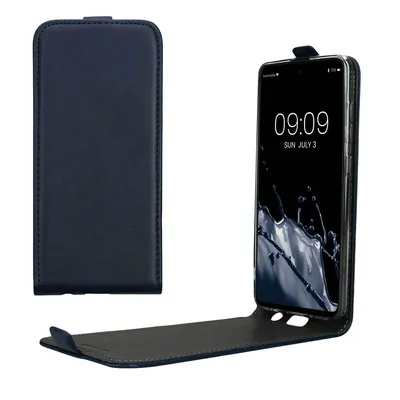 Produktbild von kwmobile Schutzhülle kompatibel mit Samsung Galaxy A51 - Hülle Handy - Flip Case Handyhülle Dunkelblau