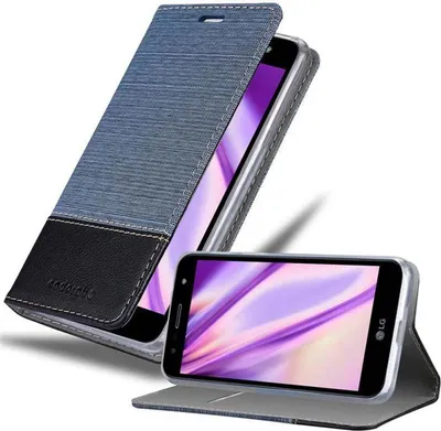 Produktbild von Cadorabo Hülle für LG X POWER 3 Schutzhülle in Blau Handy Hülle Etui Book Case Cover