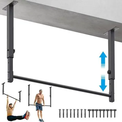 Produktbild von Famanu Klimmzugstange Deckenmontage - verstellbar - multifunktional - schwarz