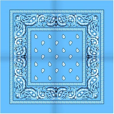Productafbeelding van Go Go Gadget – 100% katoen – Bandana – Boerenlappen – 55 x 55 cm – Lichtblauw