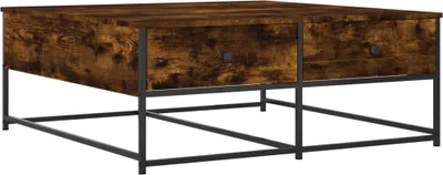 Obrázek produktu pro konferenční stolek vidaXL Kouřový dub 100x99x40 cm Dřevěné konstrukce