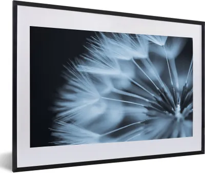 Produktbild von MuchoWow® Gerahmtes Poster Löwenzahn Samen Kopf 60x40 cm - Poster mit Schwarzem Bilderrahmen Wandposter Rahmen Foto Bilder - Schlafzimmer - Plakat in Rahmen - Drucken