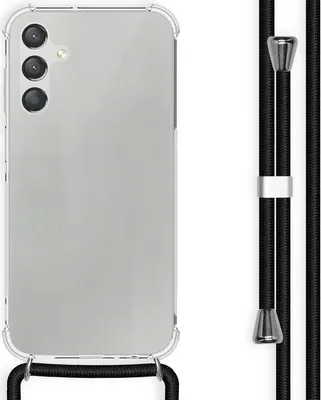 Zdjęcie produktu dla imoshion Przezroczyste etui z paskiem na telefon Samsung Galaxy A15 (5G/4G) – czarne
