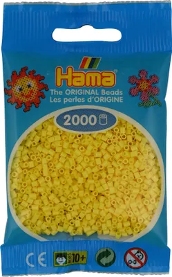 Produktbild von 2000 Mini Bügelperlen - Hellgelb
