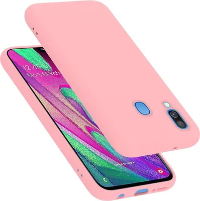 Produktbild von Cadorabo Schutzhülle für Samsung Galaxy A40 Hülle in Rosa Handyhülle Case Cover TPU Etui