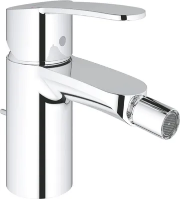 Productafbeelding van Grohe douchekraan voor bidet, model Eurostyle C, artikelnummer 33565, met afvoergarnituur met trekstang, chroom