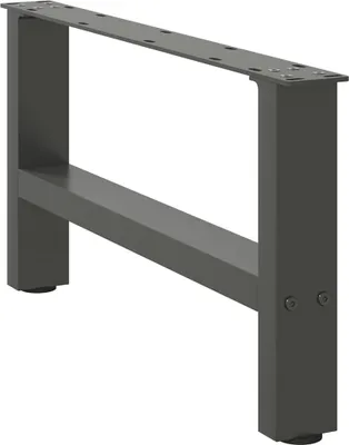 Image de Pieds de table basse Anthracite 2 pièces 70 x (30-31) cm Acier