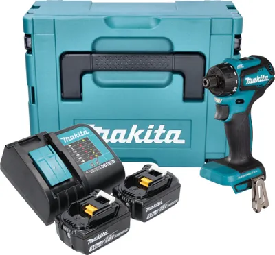 Obrázok produktu pre Akumulátorový vŕtací skrutkovač Makita DDF 083 SFJ 18 V 40 Nm 1/4'' bez kefiek + 2x akumulátor 3,0 Ah + nabíjačka + Makpac