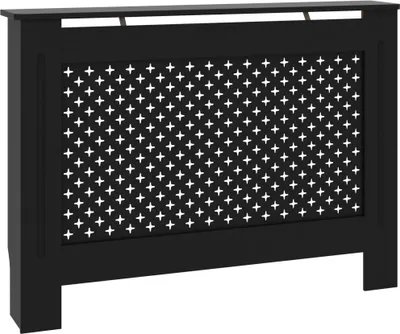 Obrázok produktu pre vidaXL Obloženie radiátora čierne 112x19x81,5 cm MDF