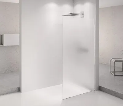 Produktbild von Polysan ARCHITEX CHROM Duschabtrennung 1462 mm, Milchglas