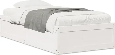Obrázek produktu pro vidaXL Postel z masivu bez matrace bílá 75x190 cm borovice