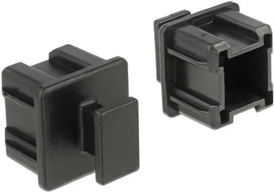 Produktbild von DeLOCK 64012, Schwarz, Polypropylen, 12,2 mm, 15,2 mm, 12 mm, Polybag