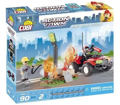 Obrázok produktu pre Cobi Action Town Požiarny štvorkolka Konštrukčné kocky 90 dielov