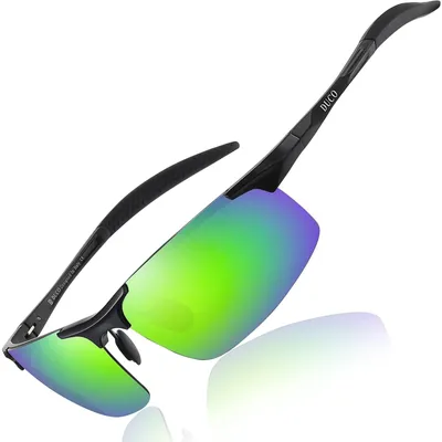 Image de SolidKeus - Lunettes de soleil polarisées pour hommes, avec protection UV400 et monture ultra-légère