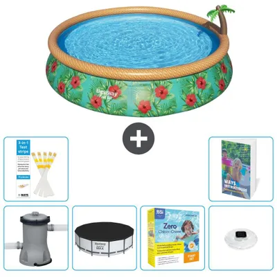 Image de Bestway Fast Set, piscine ronde - 457 x 84 cm - 5 pièces, modèle S178