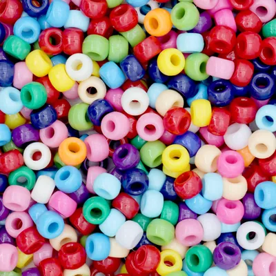 Produktbild von Ponyperlen 1000 Stück - Regenbogenperlen - Schmuckherstellung - Armbänder/Ketten - Haarschmuck - Leicht/Durable
