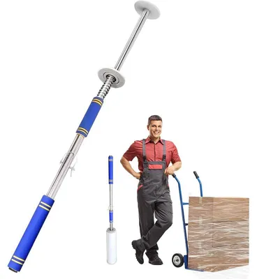Produktbild von Langstiel Stretchfolie Abroller – Paletten Stretch Wrap Spender für 12–20 Zoll Folienbreite, Schrumpf-Folienhalter Verpackungsmaschine, Handdispenser