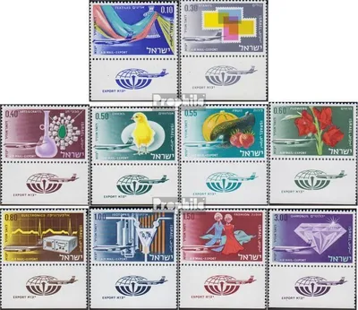 Produktbild von Briefmarken Israel 1968 Mi 406-415 mit Tab (kompl.Ausg.) FDC Exportgüter
