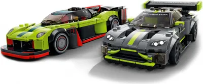 Produktbild von LEGO 76910 Speed Champions Aston Martin Valkyrie AMR Pro & Vantage GT3, Bausatz mit 2 Rennautos, Modellautos für Kinder ab 9 Jahre, 2022 Kollektion