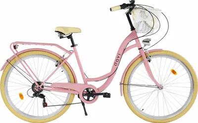 Produktbild von Damenfahrrad Davi Emma 28", 7 Gänge, 160-185 cm, Rosa/Creme
