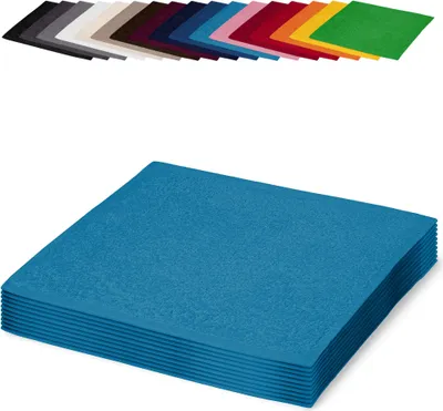 Produktbild von 10er PACK Seiftücher 30x30 cm Waschlappen Seifhandtücher 100% Baumwolle, Farbe: Türkis