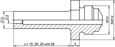 Produktbild von Gesipa Ersatzteil Mundstück 17/27 Sonderlänge 15 mm