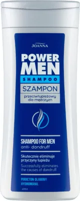 Zdjęcie produktu dla JOANNA NATURIA SZAMPON MEN Przeciwdziałający Łupieżowi 200ml POWER HAIR
