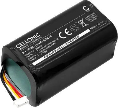 Image de CELLONIC 1x Batterie pour Domotique / Smart Home Compatible avec Eufy eufyCam 2 Pro, 18650 (1INR19/66-4) - (10400mAh, 3.7V)