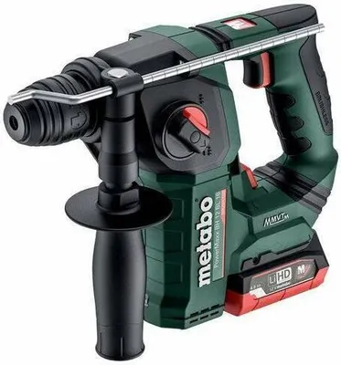 Zdjęcie produktu dla Metabo BH 18 LTX BL 16, SDS Plus, Czarny, Zielony, Silnik bezszczotkowy, 1,6 cm, 730 RPM, 1,3 J