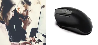 Obrázek produktu pro CHERRY MW 4500, Pro praváky, Vertikální design, Optický, RF bezdrátový, 1200 DPI, Černá