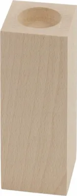Produktbild von Kerzenhalter 16x6 cm rechteckig aus Buchenholz 1 Stück