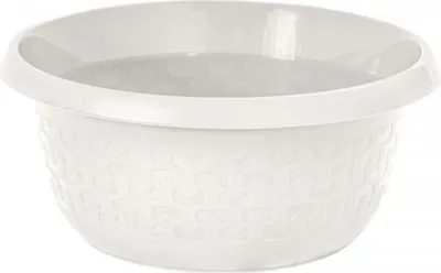 Obrázek produktu pro Kulatý lavor/mísa Bavlna 15l - antická bílá