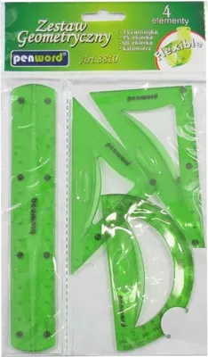 Zdjęcie produktu dla Elastyczny zestaw geometryczny 4 elementy 15 cm