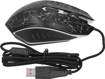 Imagen del producto de Ratón alámbrico, colorido, con luces LED, para videojuegos, USB, de alta precisión, para conexión a internet, accesorio para computadora ()