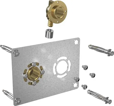 Produktbild von Watts Robifix Installationsset E50 F1/2 D16 für Armaturen, 50 mm Achsabstand, 1/2" Gewinde, Crimpen