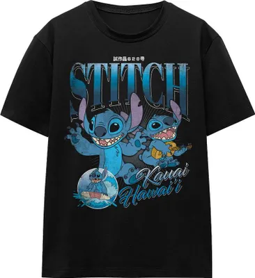 Produktbild von Lilo & Stitch - "Homage" T-Shirt für Damen TV20089 (XL) (Schwarz)