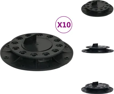 Zdjęcie produktu dla vidaXL regulowane cokoły 10 szt. 20-30 mm - Podłogi i dywany