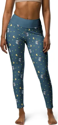 Produktbild von Mr. & Mrs. Panda Tights Koalabär Größe S - Blau - Geschenk, Traumland, Traum, Yoga-Hose, Koala, Leggings, Yogaleggings, Gute Laune, High-Waist-Hose, Träumen, Bär