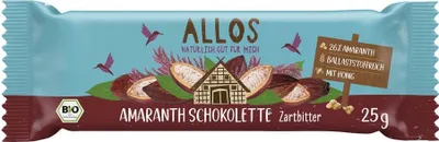 Zdjęcie produktu dla Allos 284040, Snack bars, Czekolada, 25 g, Niemcy, 2075 kJ, 497 kcal