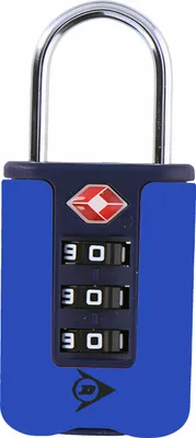 Produktbild von ZAHLENSCHLOSS TSA Kofferzahlenschloss Vorhangzahlenschloss Reiseschloss Gepäck Schloss Dunlop 71 (Blau)