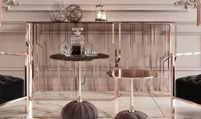 Immagine prodotto di Casa Padrino console rame / nero 152 cm