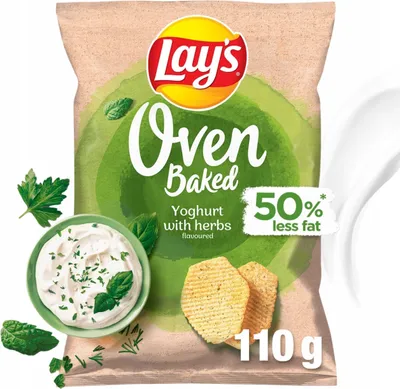 Obrázek produktu pro Lay's Bramborové lupínky Oven Baked Jogurt Zioła 110 g