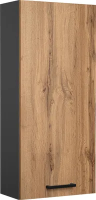 Zdjęcie produktu dla Szafka łazienkowa wisząca dąb wotan antracyt ścienna do łazienki loft 40 cm