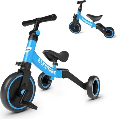Immagine prodotto di besrey 5 in 1 balance bike per bambini balance bike per bambini da 1 a 4 anni - blu