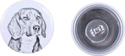 Produktbild von Beagle - einzigartige Hund-Ohrringe, Ihr Haustier als Schlüsselanhänger, Eigenmarke Art-Dog