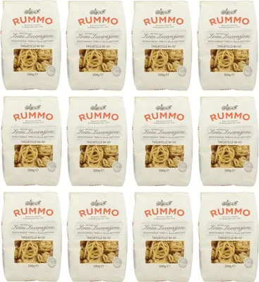 Produktbild von 12er-Pack Rummo Pasta Tagliatelle N°107,Italienische Nudeln aus Hartweizengrieß,Italienische Pasta 500g
