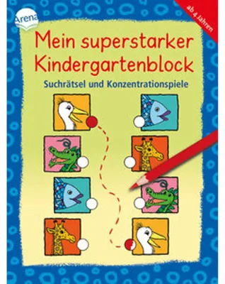 Obrázok produktu pre Mein superstarker Kindergartenblock. Suchrätsel und Konzentrationsspiele