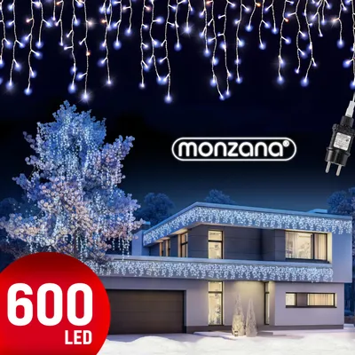 Image de MONZANA Guirlande lumineuse 20m - 600 LED - Blanc Froid
