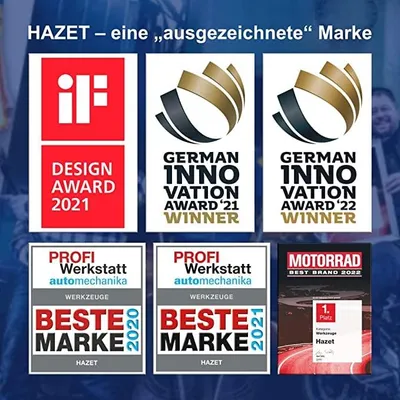 Produktbild von Hazet Doppel-Maulschlüssel 450NA-1.1/16X1.1/4, Außenprofil Sechskant