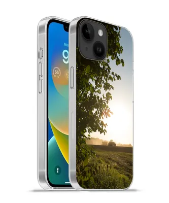 Produktbild von MuchoWow® Handyhülle Schutzhülle Hülle für Apple iPhone 14 - Softcase Traktor - Bauernhof - Sonne Silikon Softcase Handy Hülle - Mobiltelefonhülle